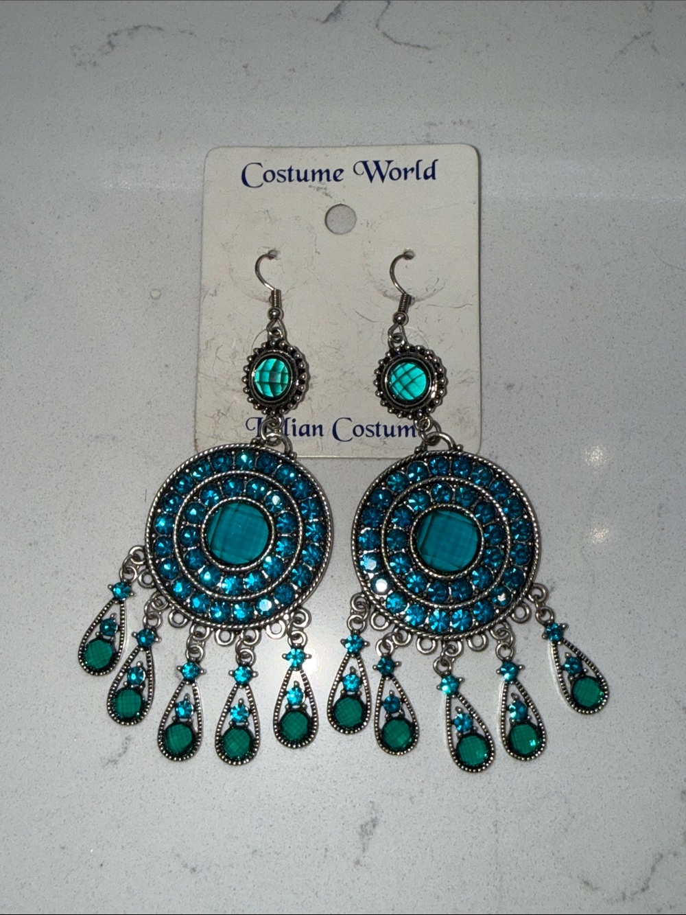 Turquoise Teardrop Dangle Earrings